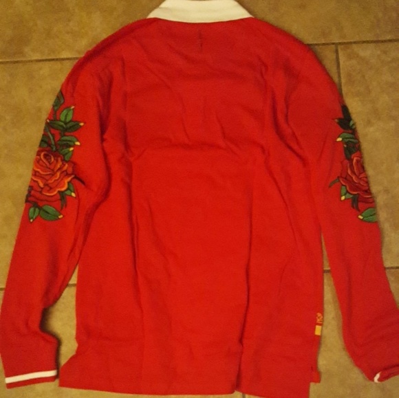 🚫SOLD!!!!!🚫New Tiger Rugby shirt Red - Picture 7 of 8